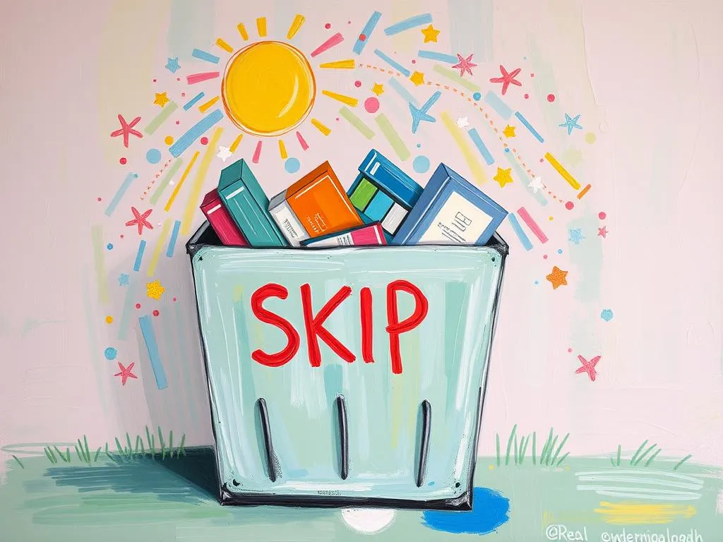 dream symbol skip bin