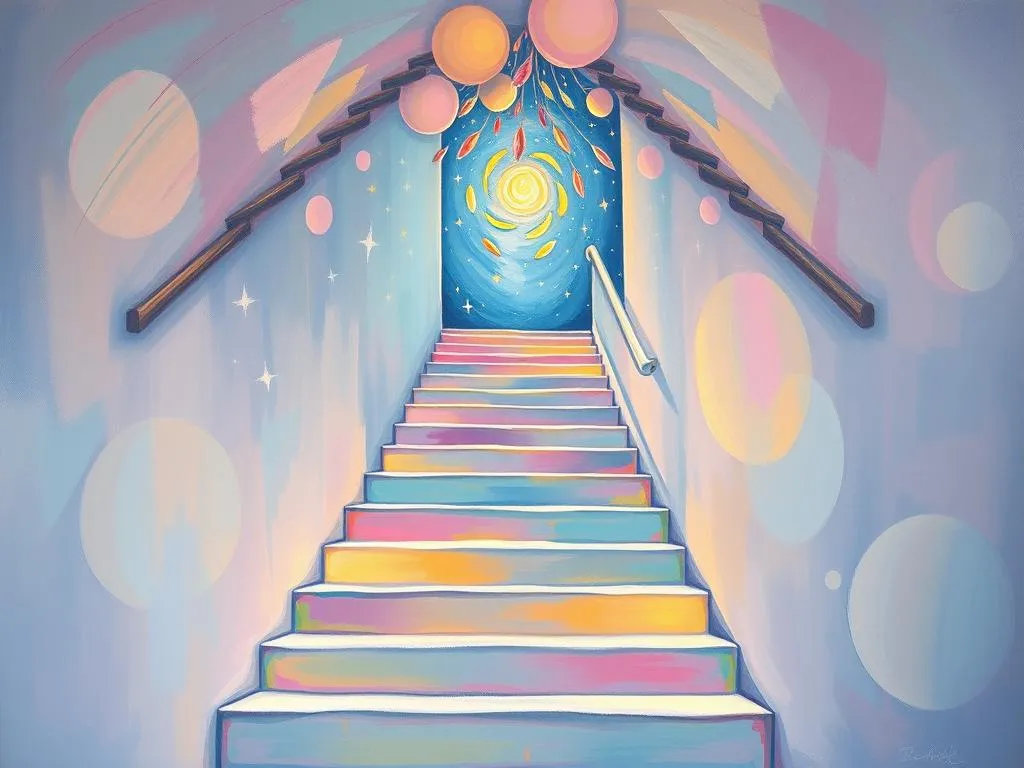 dream symbol staircase ascending descending the stairs