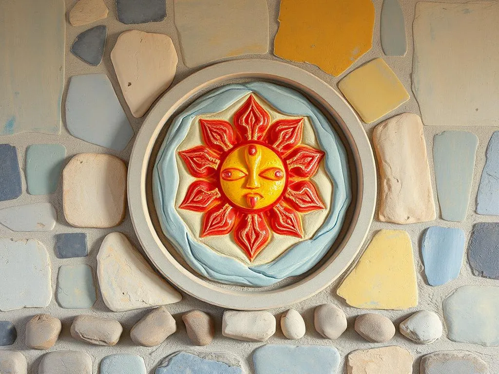 dream symbol stone wall with symbols