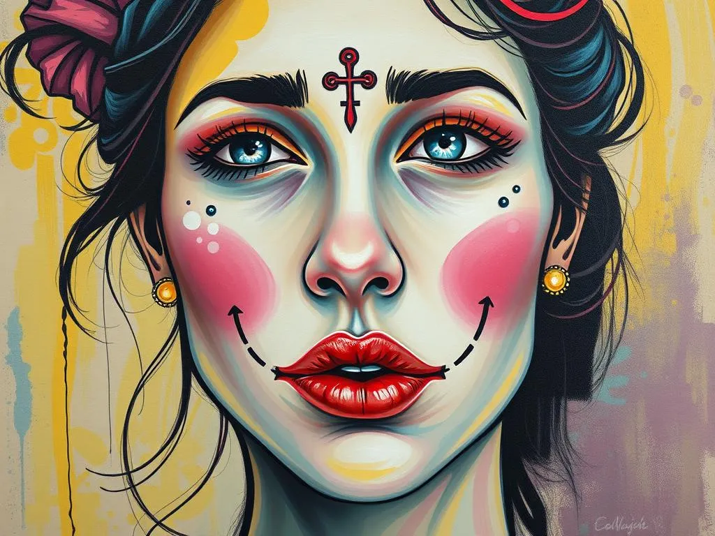 dream symbol tattooed face unveiled