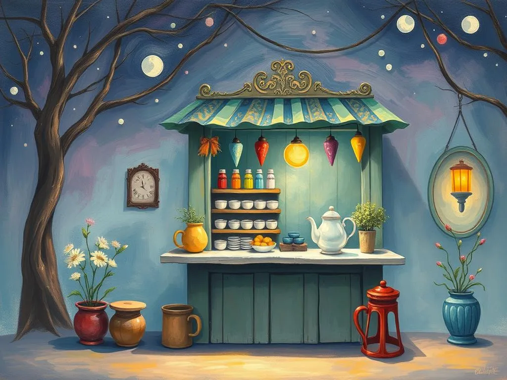 dream symbol tea stall