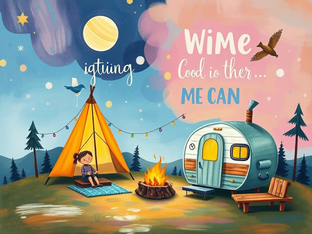 dream symbol two camping places