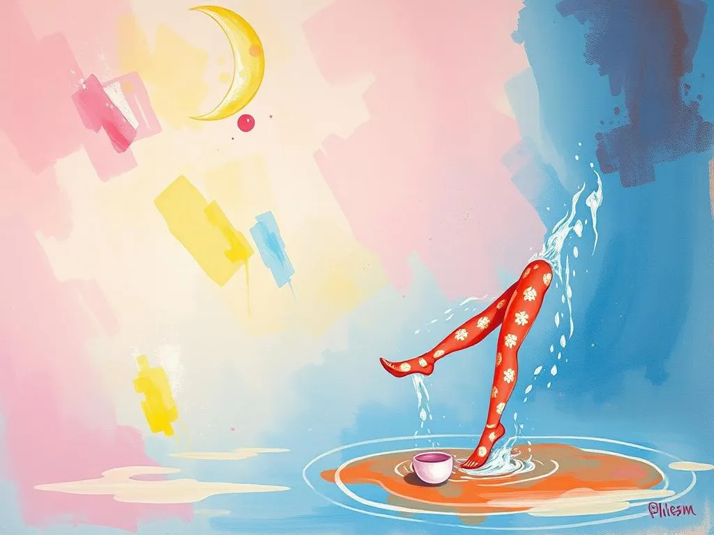dream symbol water on red legging guide to interpretation