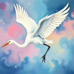 dream symbol white crane