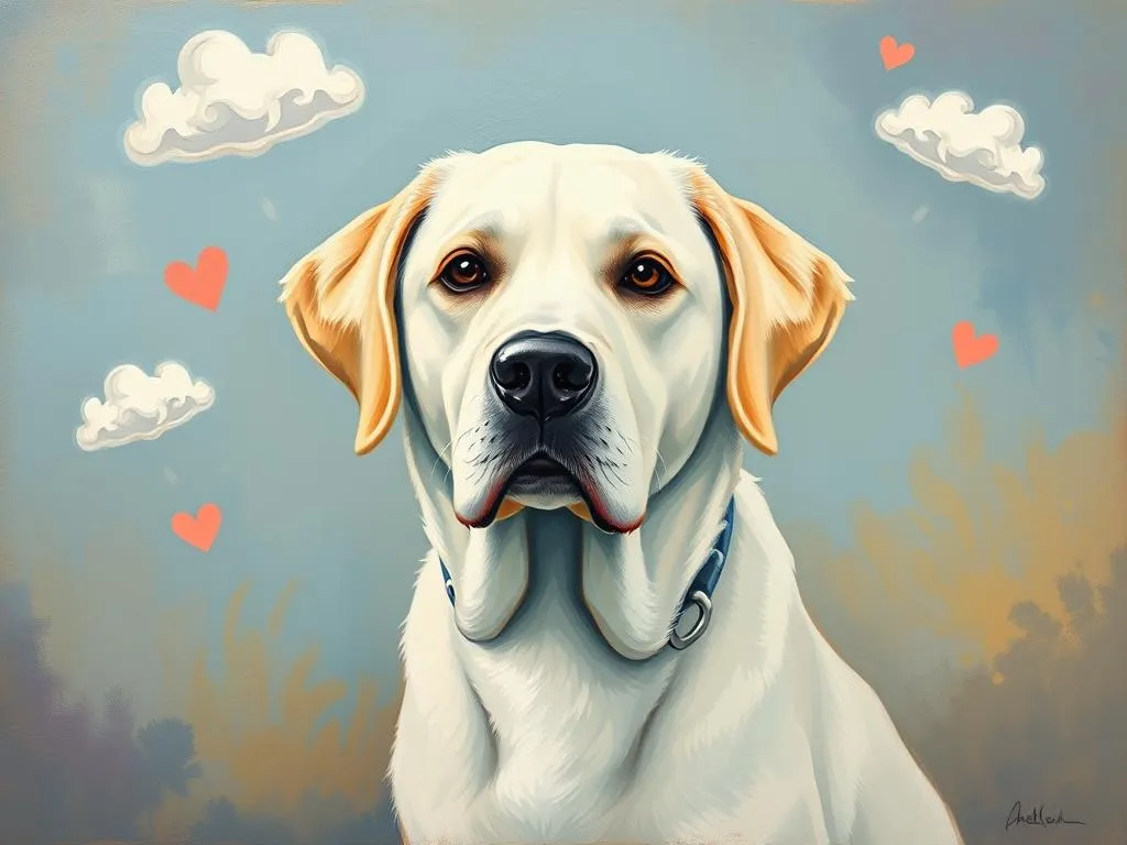 dream symbol white labrador
