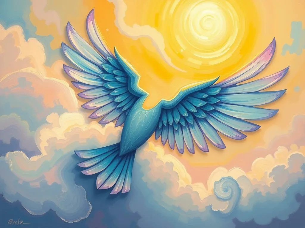 dream symbol wing soaring above lifes challenges