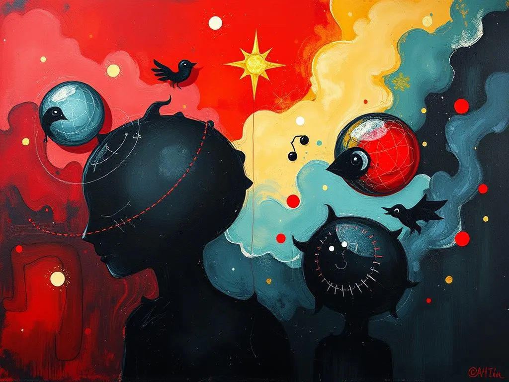 dream symbolism black and red