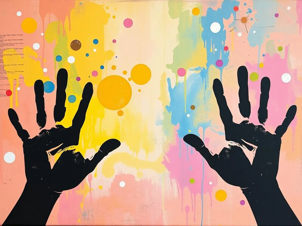 dream symbolism black handprints