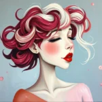 dream symbolism burgundy white hair meaning