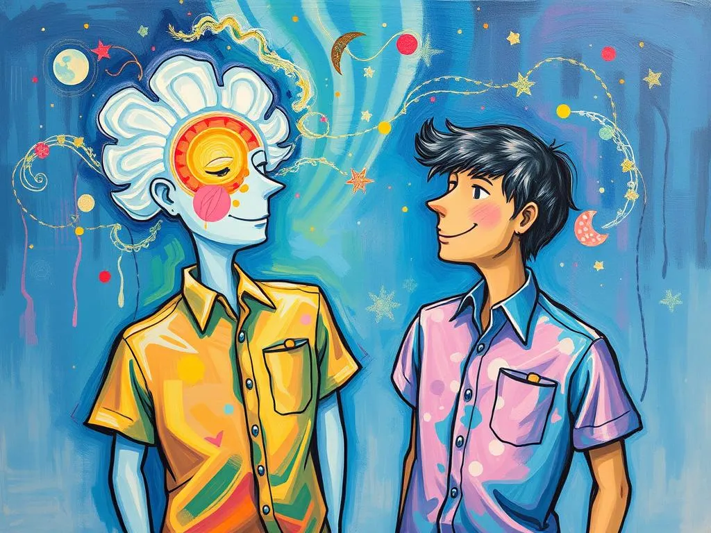 dream symbolism colorful shirts