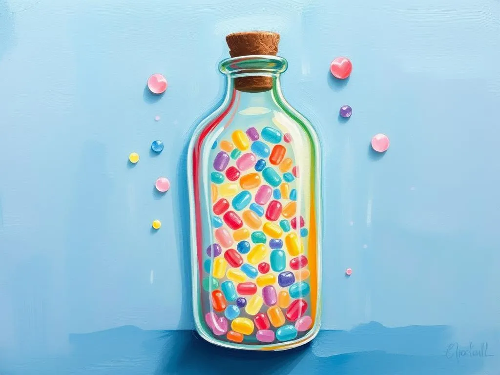 dream symbolism gum bottle