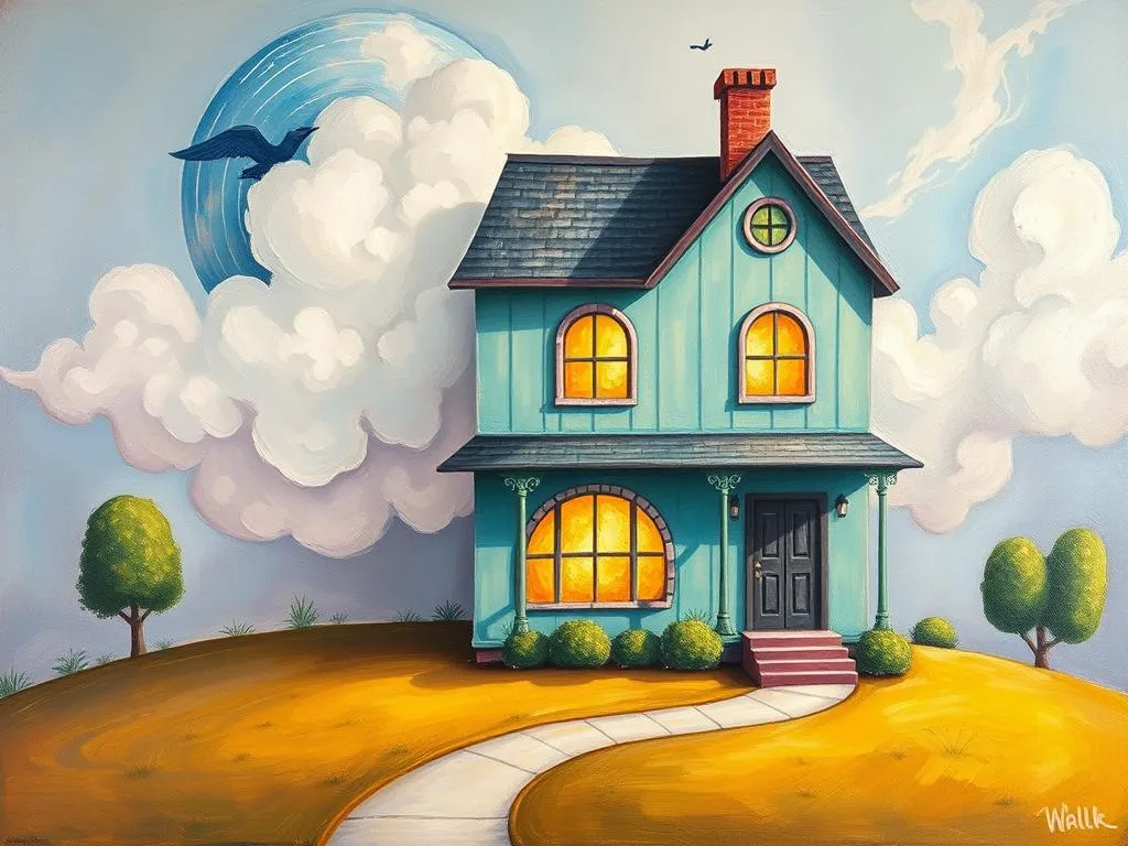 dream symbolism house with two stories