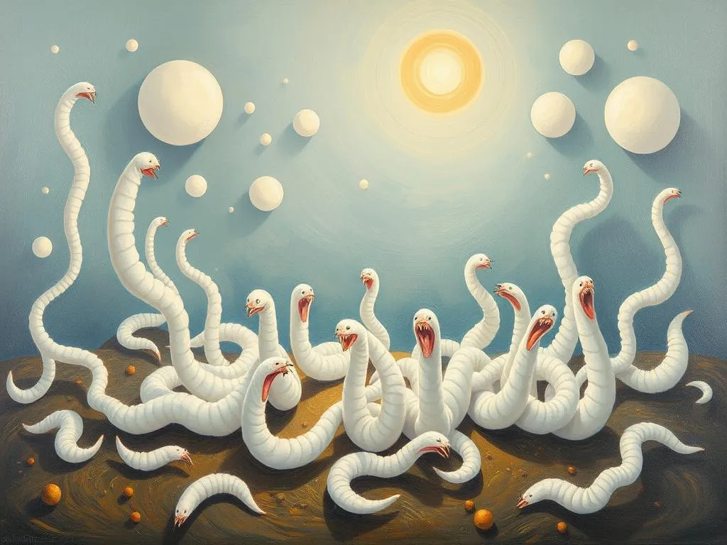 dream symbolism of white worms uncovering the mysteries