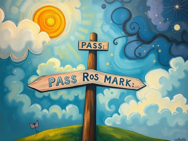 Dream Symbolism Pass Marks Navigating Crossroads Success Failure