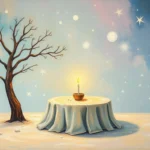 dream symbolism table with sand and trees