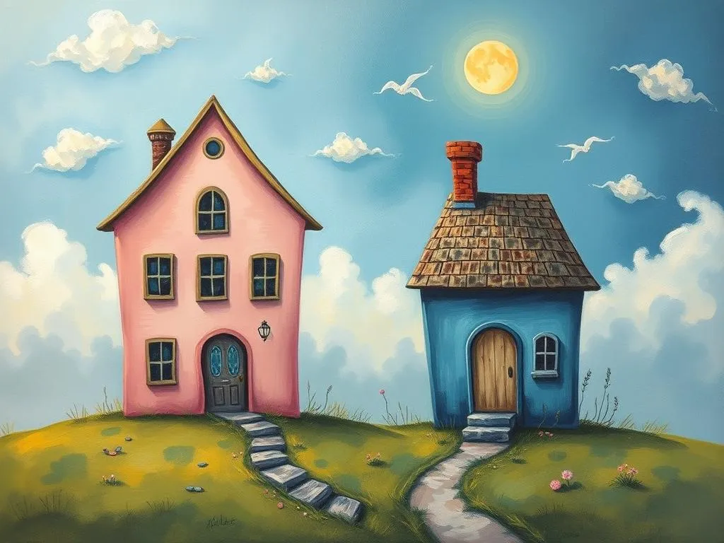 dream symbolism two old houses