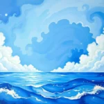 dream symbolism vibrant blue sea