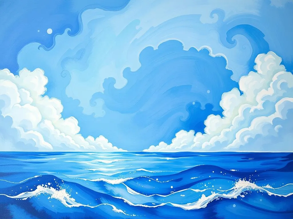 dream symbolism vibrant blue sea