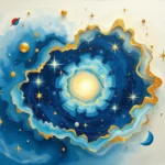 dream symbolism white cosmic blue gold