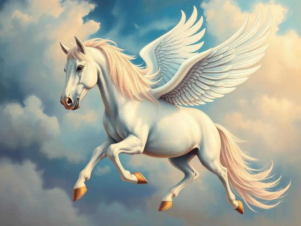 dream symbolism white horses with wings