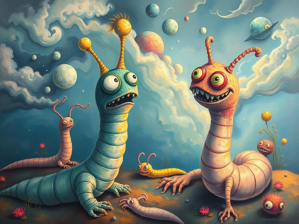 dream symbolism worm like monsters