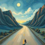 dreaming of a lonely road exploring the depths of isolation