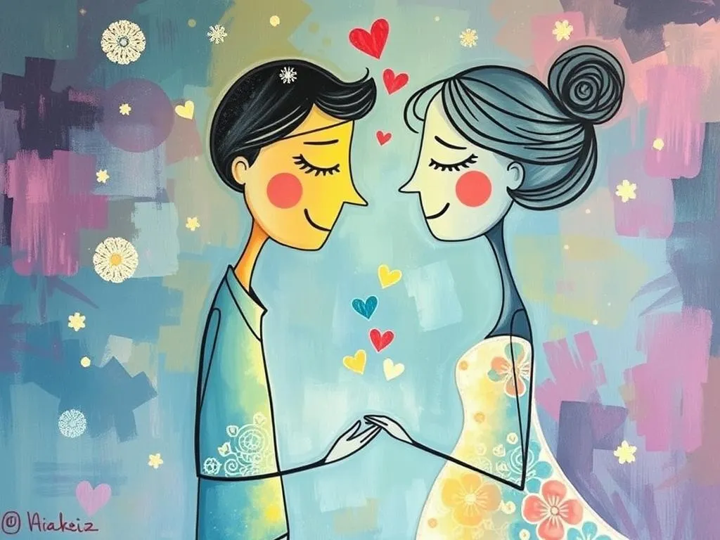 dreaming of nice husband and wife symbol harmony love