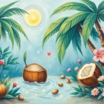 engrossed coconut garden essence dream symbolism