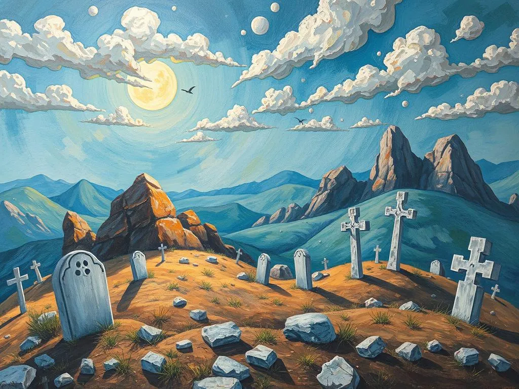 exploring the meaning of hills rocks and cemeteries in dreams