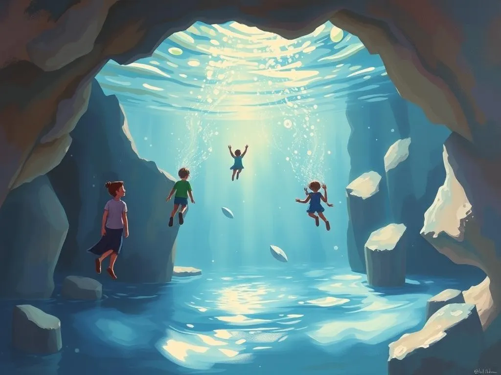 falling into water diving into emotional depths