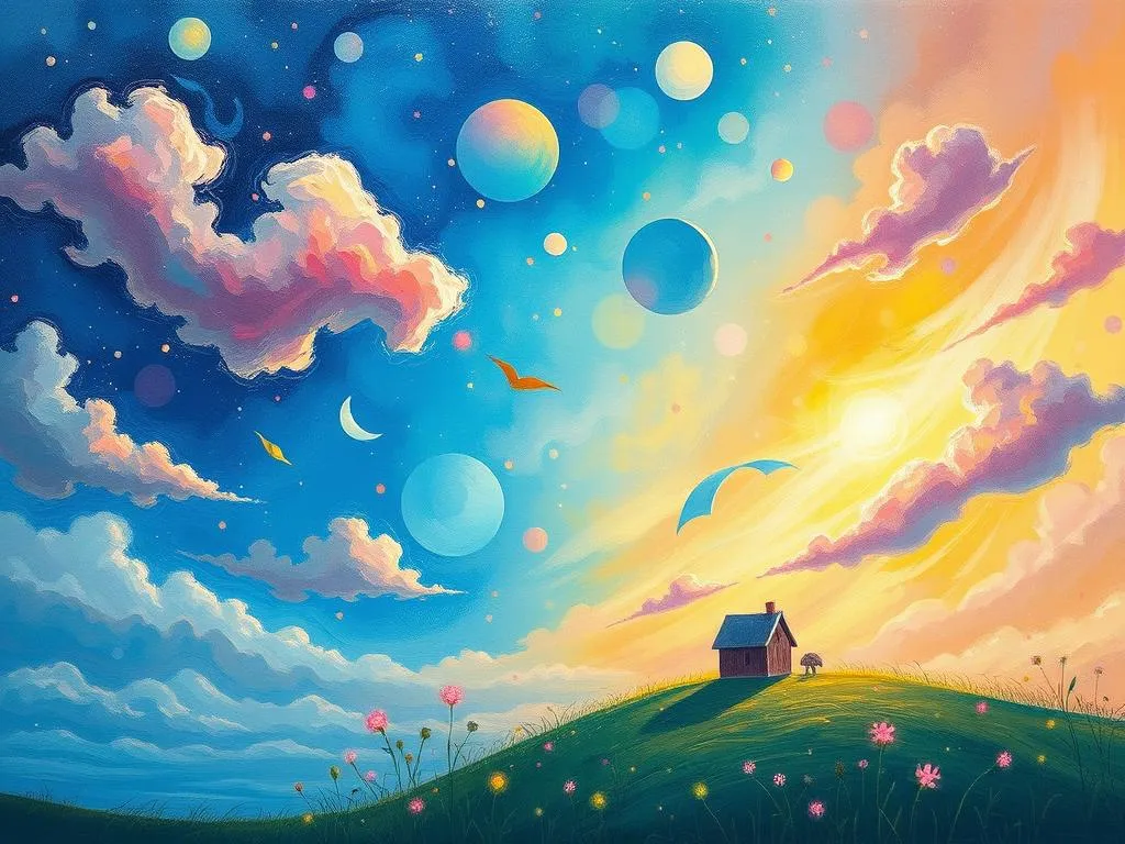 falling sky in dreams