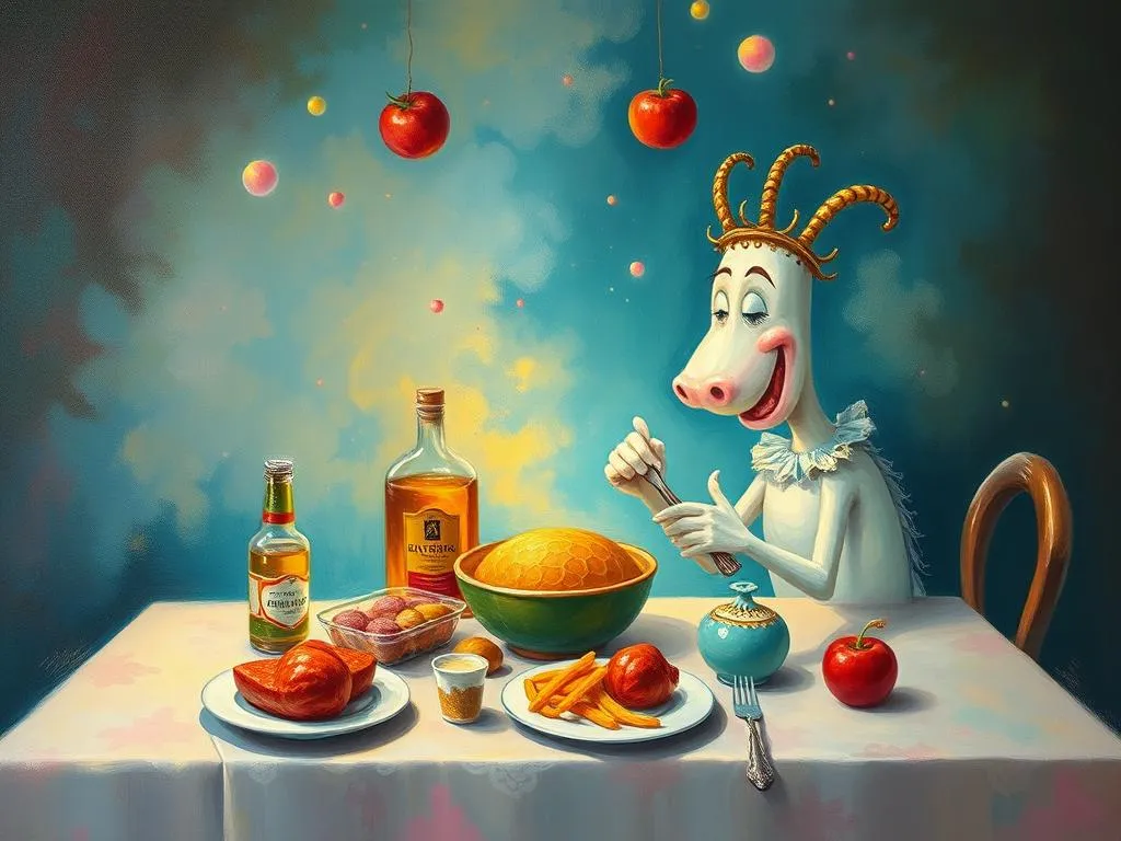 feasting symbolism food dream interpretation