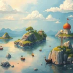 floating islands navigating ethereal realms dreams