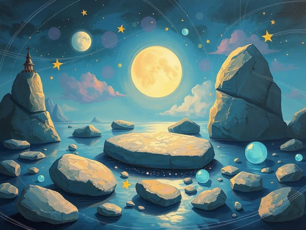floating stones in dreams