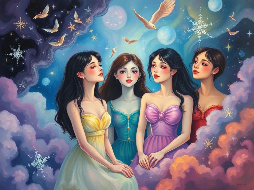 four women in dreams unveiling mystic symbolism