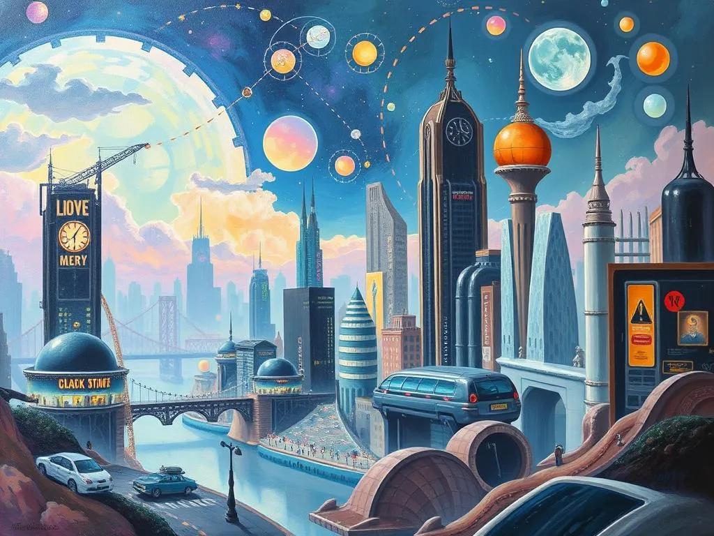 futuristic cities dream symbolism