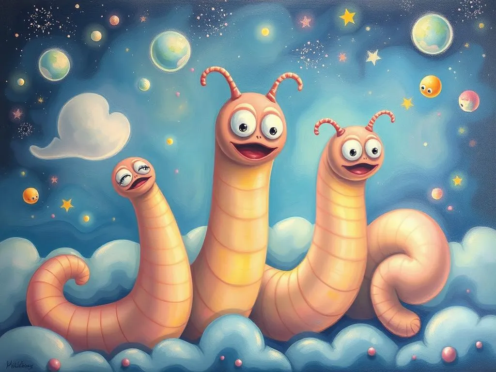 giant worms in dreams