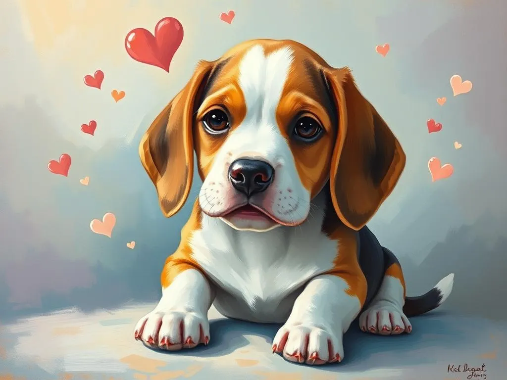 girl beagle puppy dream symbolism