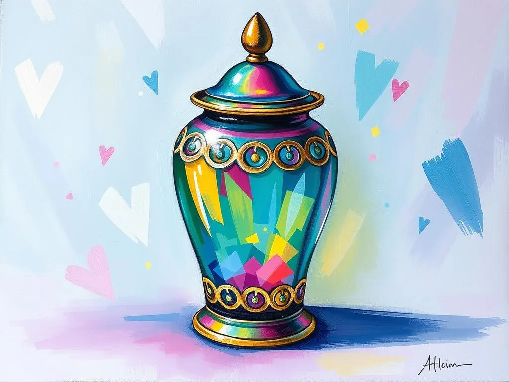 glass colored urn dream symbol