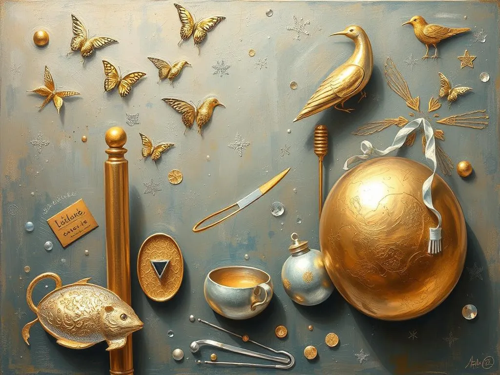 gold and silver objects dream symbolism