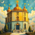 golden building dream symbolism