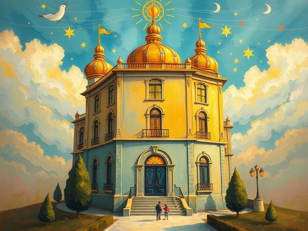 golden building dream symbolism