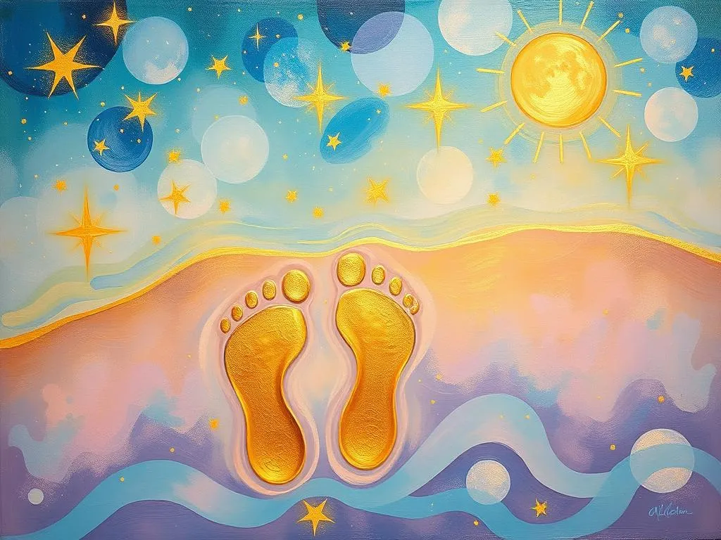 golden footprints dream symbolism