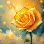 golden rose in dreams embracing radiance and divine love