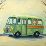 green bus in dream