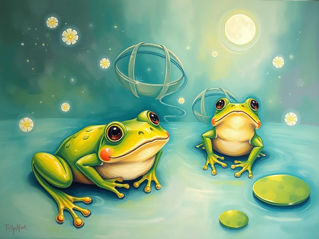 green frogs in dreams