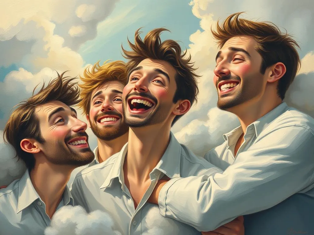 group of male people in dreams