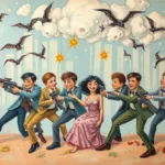 group of people attacked with guns in dreams