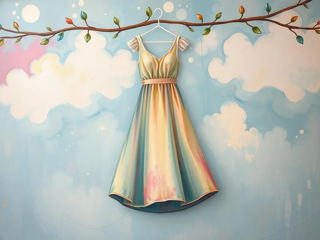 hanging dress in dreams