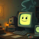 haunted old computer dream symbol